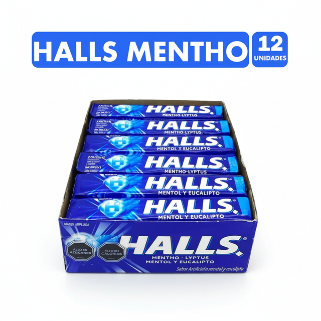 HALLS MENTHO-LYPTUS AZUL 25GRS