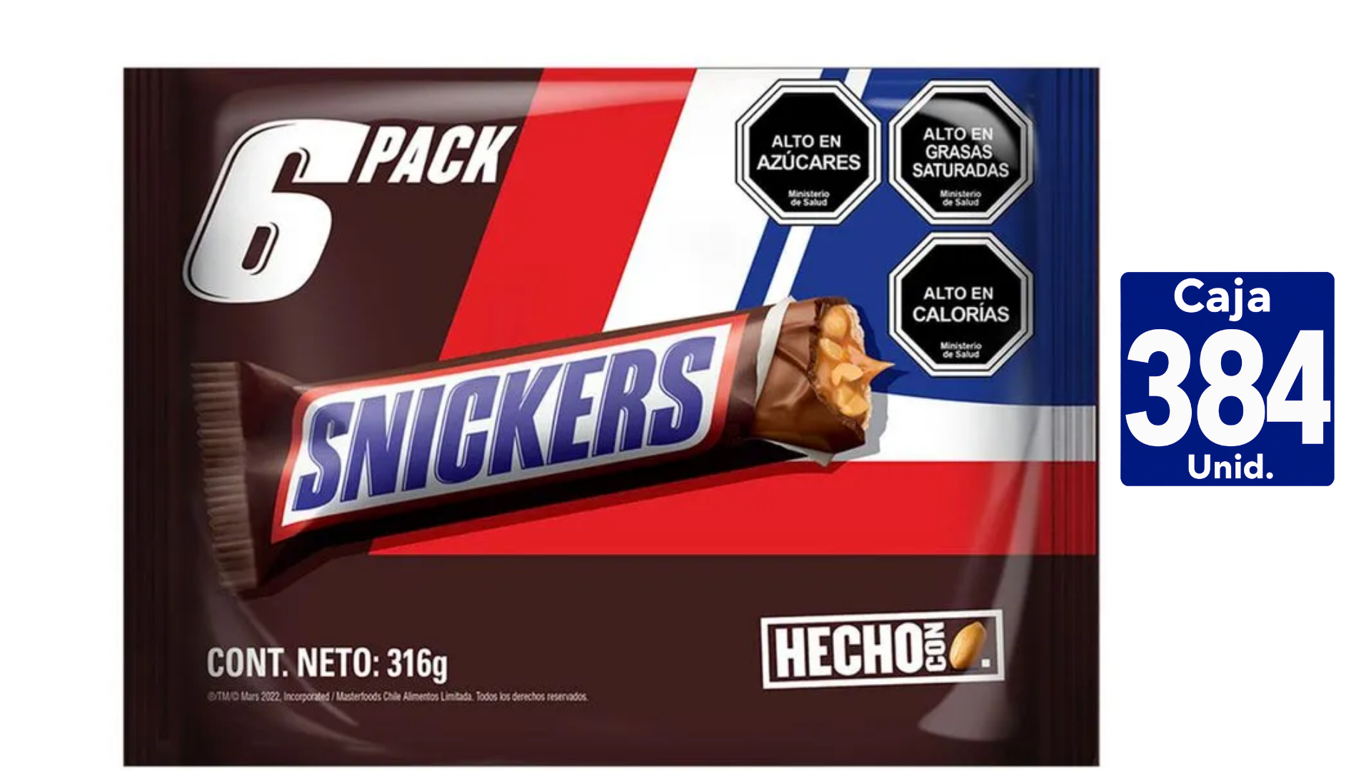 SNICKERS CHOCOLATE SINGLES  6-PACK