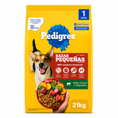 PEDIGREE CARNE VEGETALES RAZAS PEQ 21KG