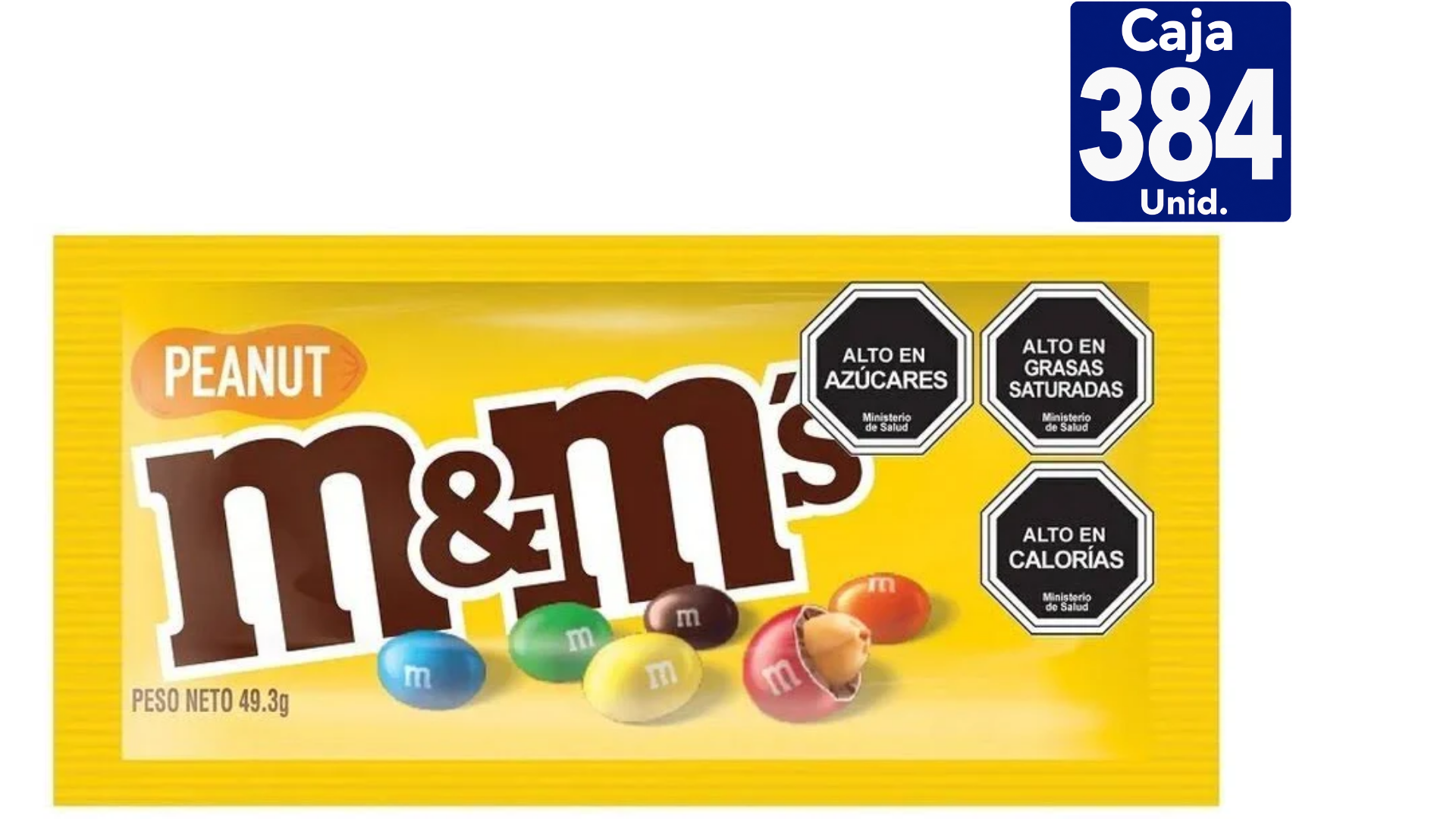 M&M PEANUT SINGLES 48X48GR.(1232)