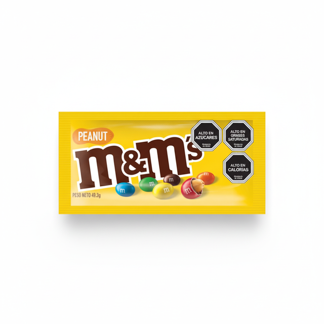 M&M PEANUT SINGLES 48X48GR.(1232)