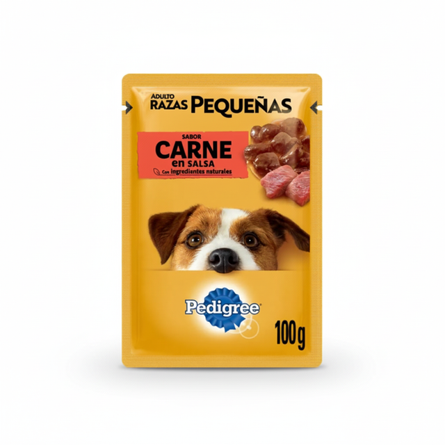 PED SOBRES ADULTO RAZ.PEQ. CARNE 12X100G
