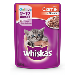 WHIS GATITO SOBRE CARNE EN SALSA 12X85G