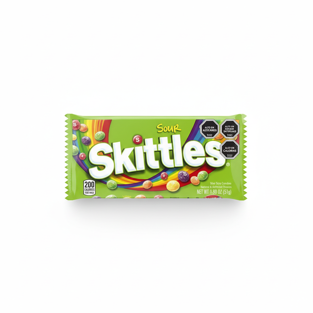 SKITTLES SOURS SINGLES 24X51GR
