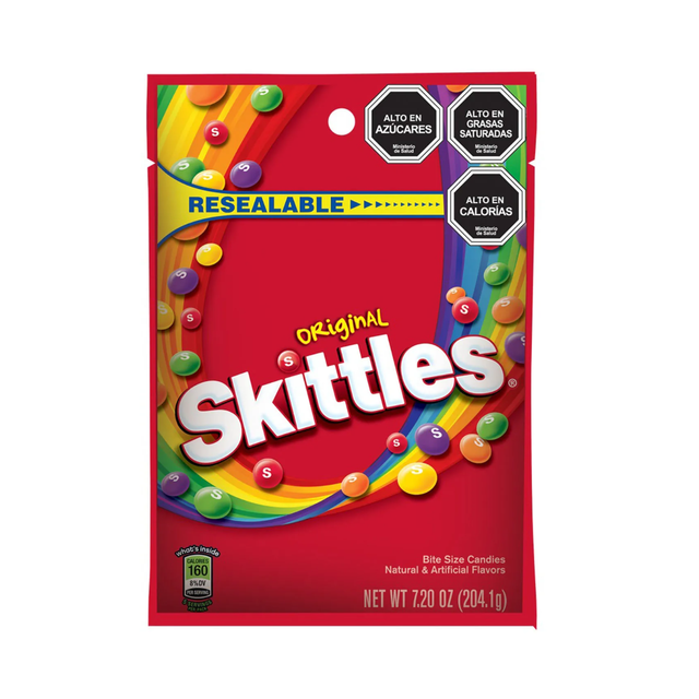 SKITTLES ORIGINAL PEG BAG 204GR