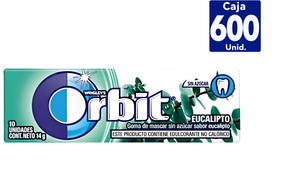 ORBIT GOMA DE MASCAR EUCALIPTUS 15 UNI.