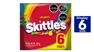 SKITTLES ORIGINAL CARAMELO MASTICABLE 6-PACK