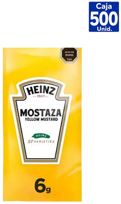 SACHET MOSTAZA HEINZ  6 GR