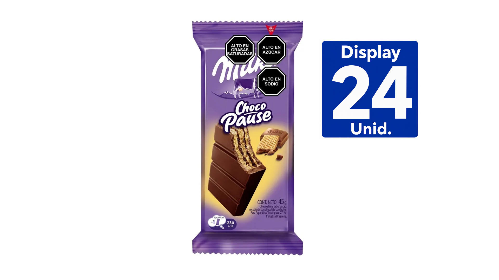 CHOCOLATE MILKA PAUSE 24 X 45GR