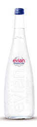 EVIAN 750ML 1X12X750ML GLASS SPARKLING