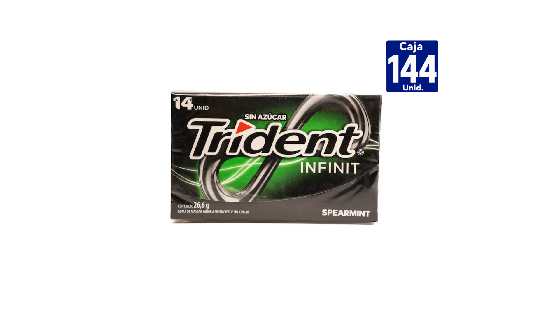 GOMA DE MASCAR TRIDENT INFINITI SPEARMINT 26,6 GR