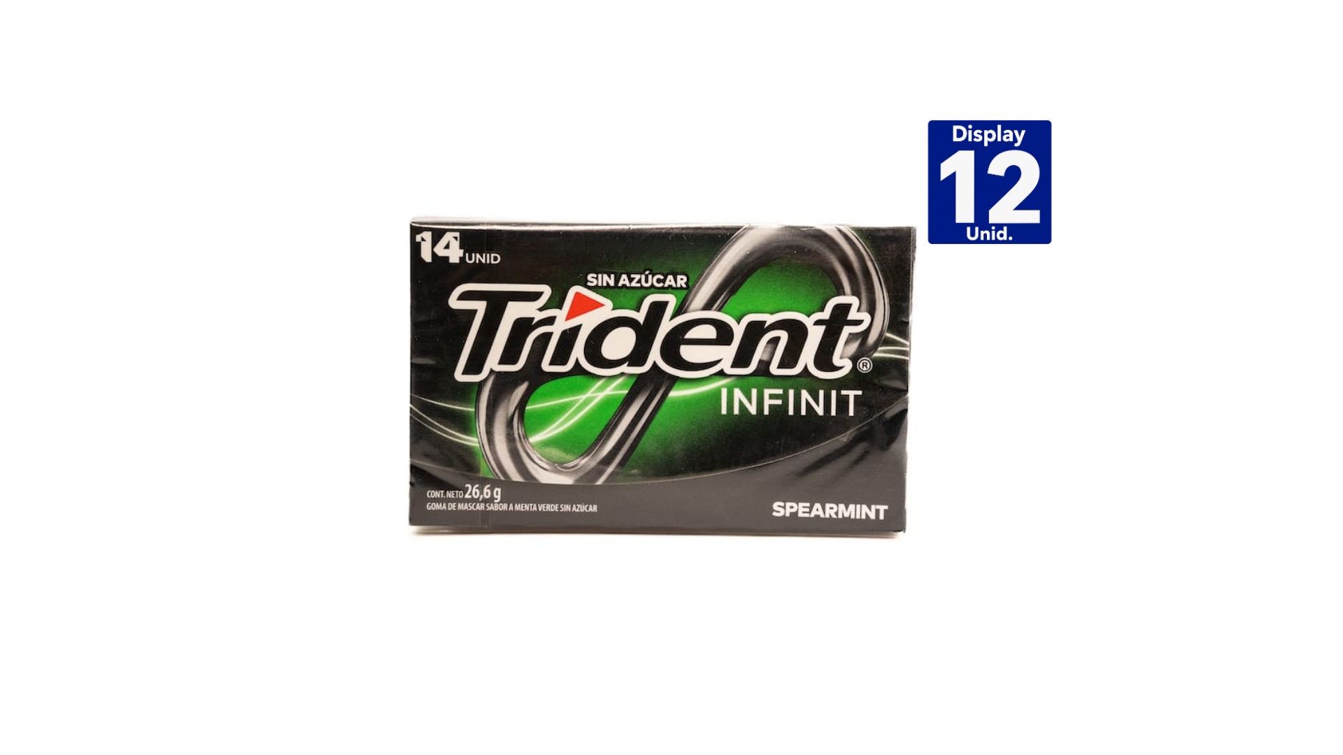 GOMA DE MASCAR TRIDENT INFINITI SPEARMINT 26,6 GR