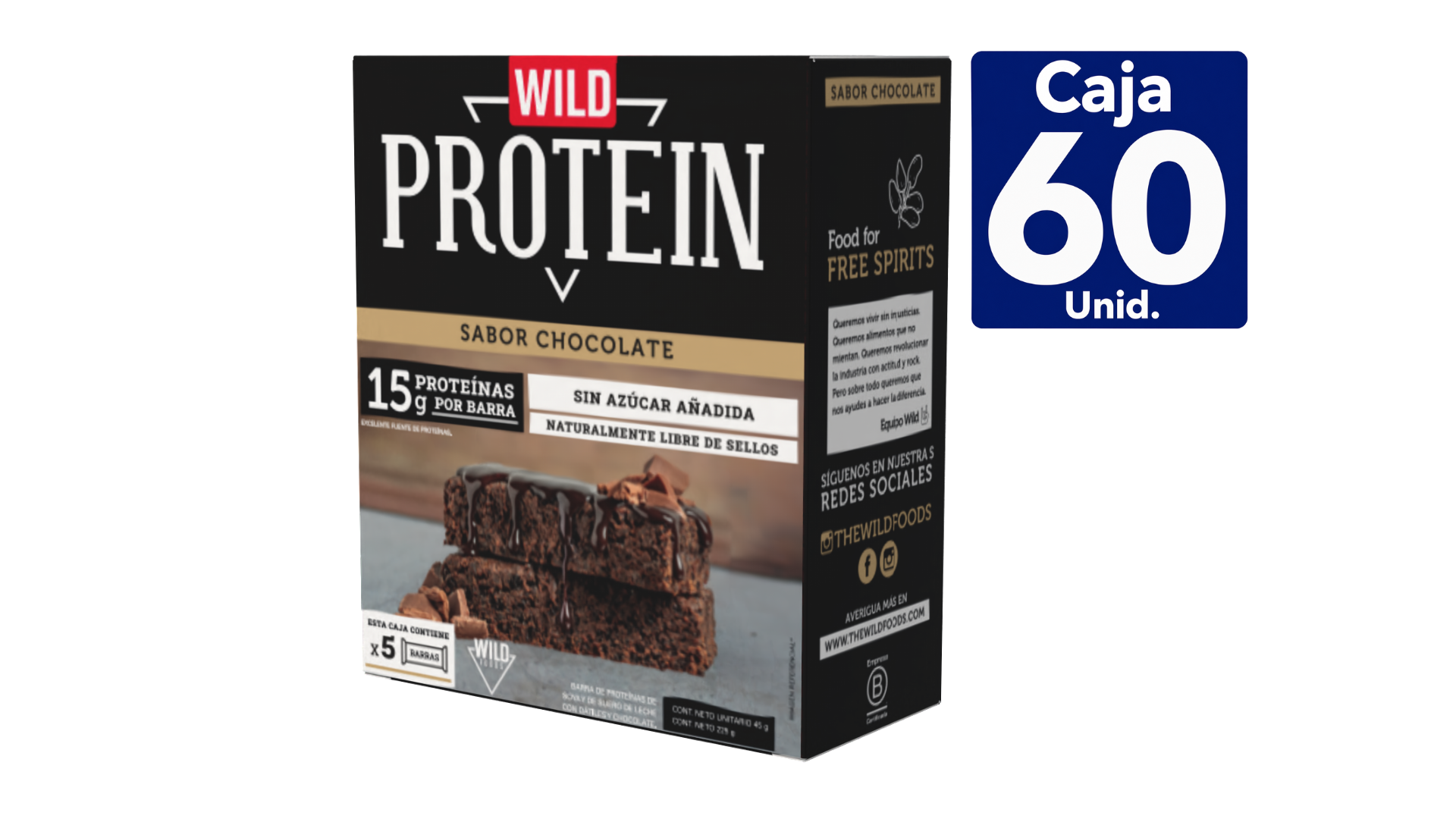 WILD PROTEIN CHOCOLATE 5 UNS