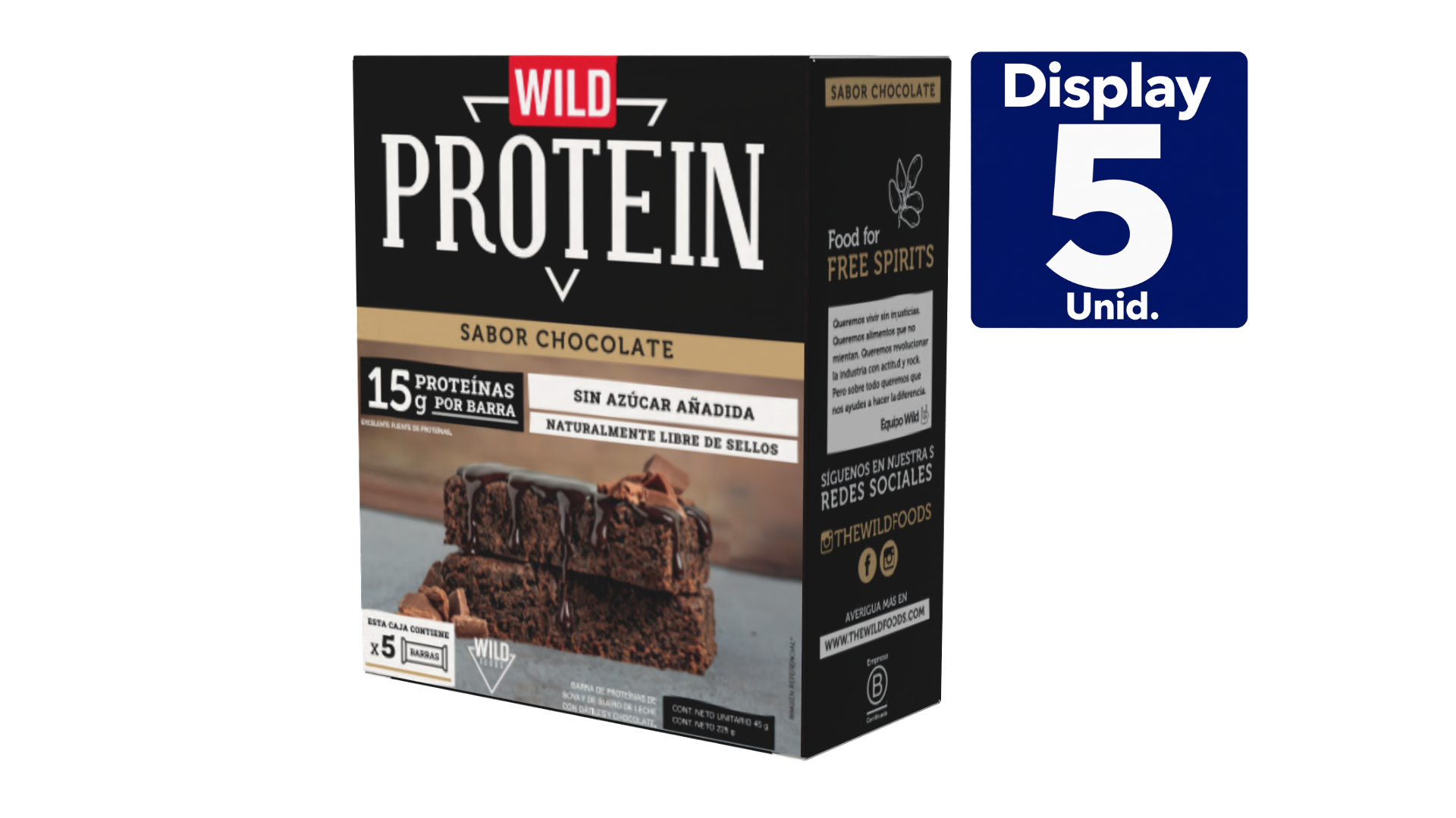 WILD PROTEIN CHOCOLATE 5 UNS