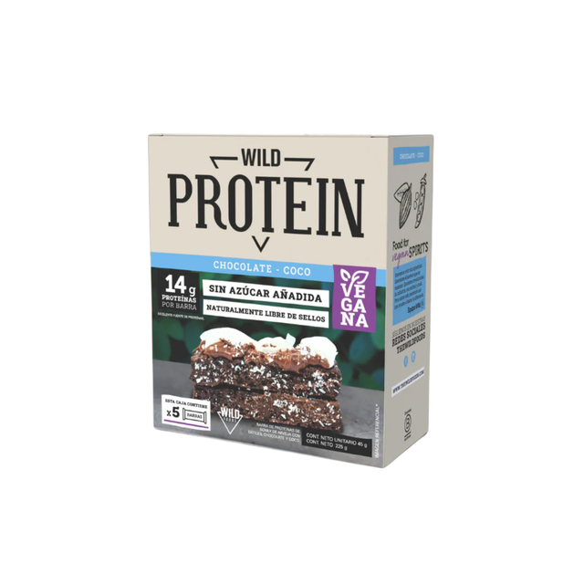 WILD PROTEIN VEGANA CHOCOLATE COCO 5 UNS