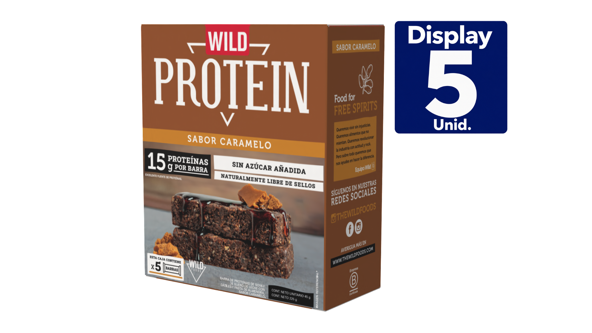 WILD PROTEIN CARAMELO 5 UNS