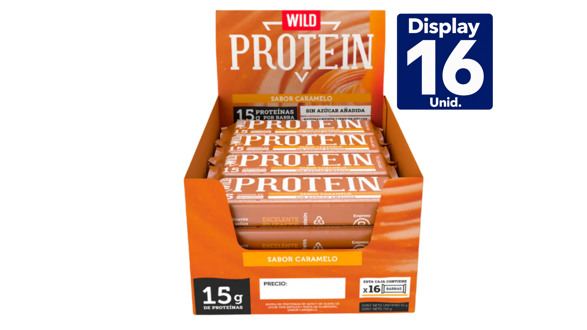 WILD PROTEIN CARAMELO 16 UNS