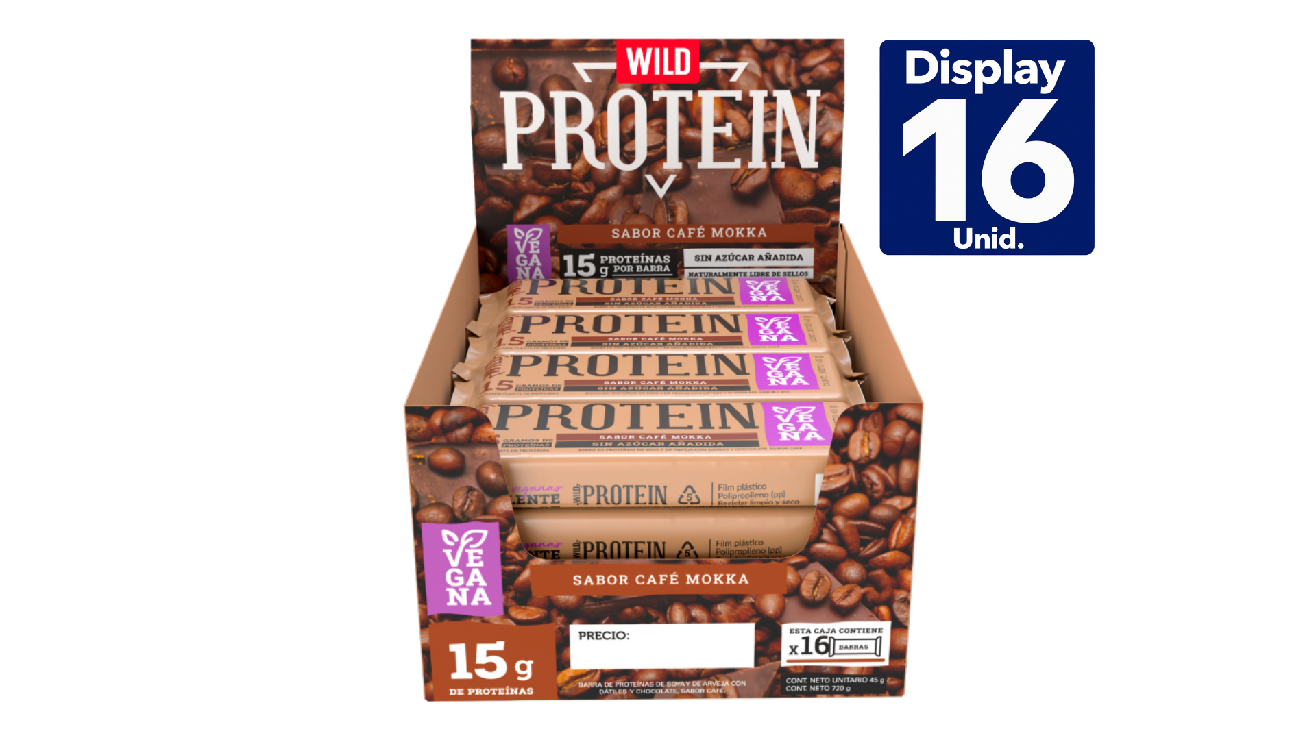 WILD PROTEIN VEGAN MOKKA 16 UNS