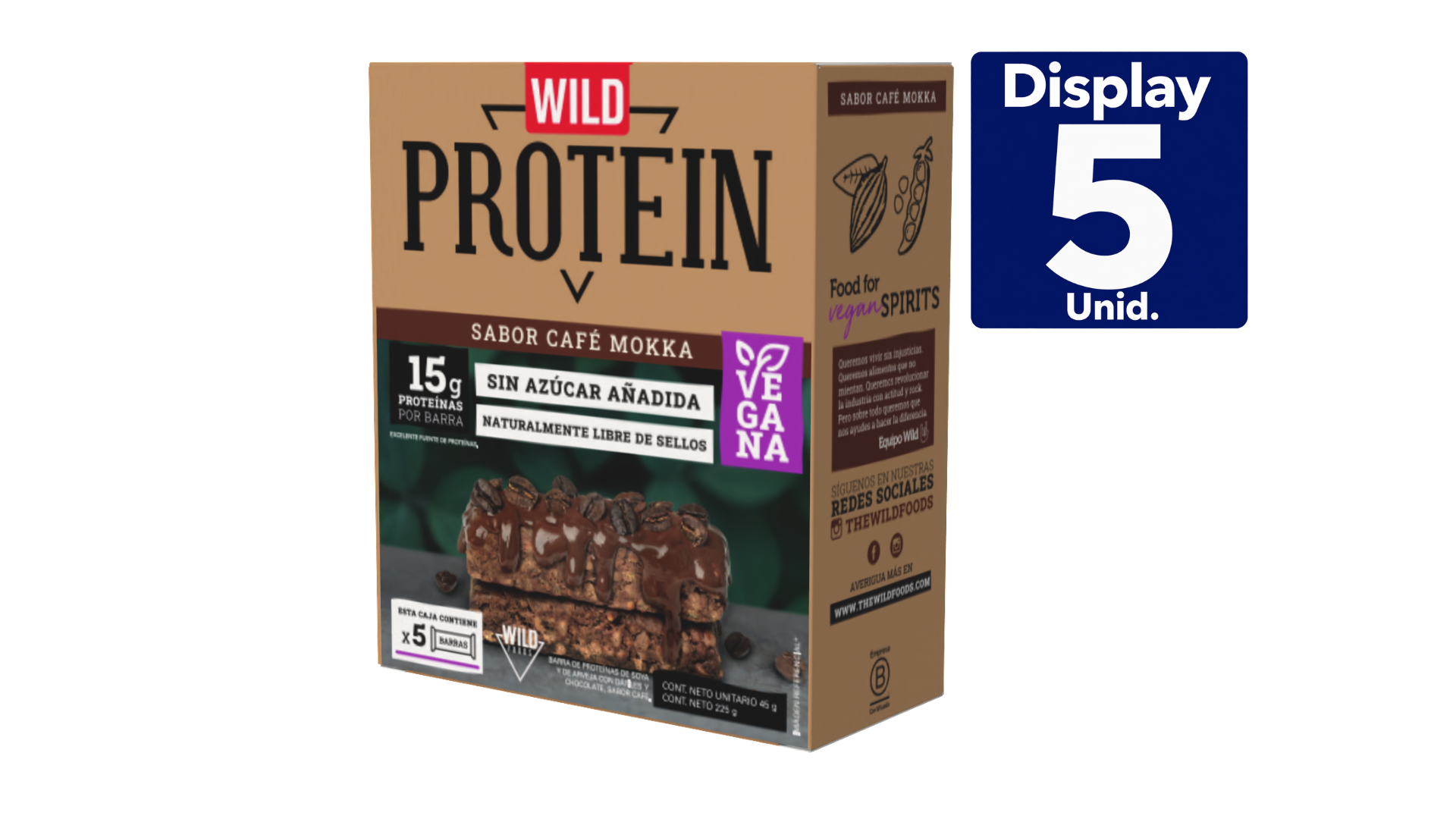 WILD PROTEIN VEGAN MOKKA 5 UNS