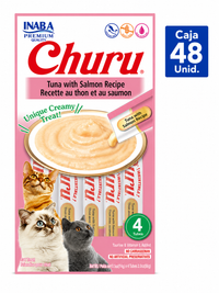 CHURU SNACK P/ GATO ATÚN SALMÓN 56G
