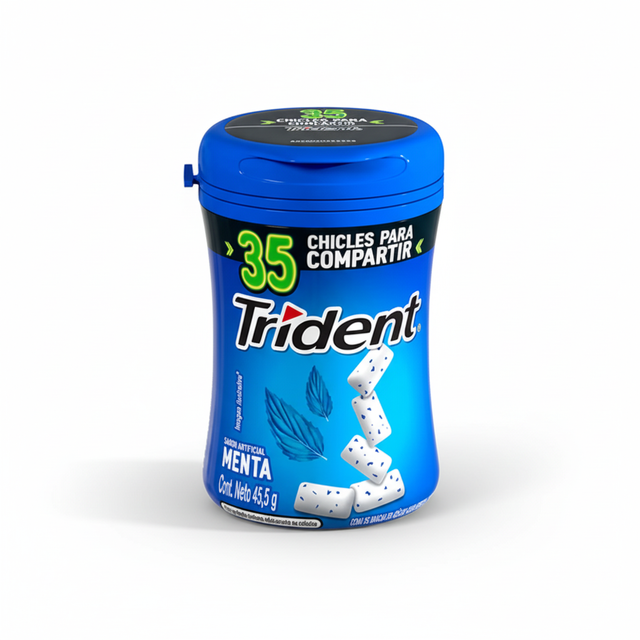 TRIDENT 35S BOTELLA MENTA 6X6X45,5G