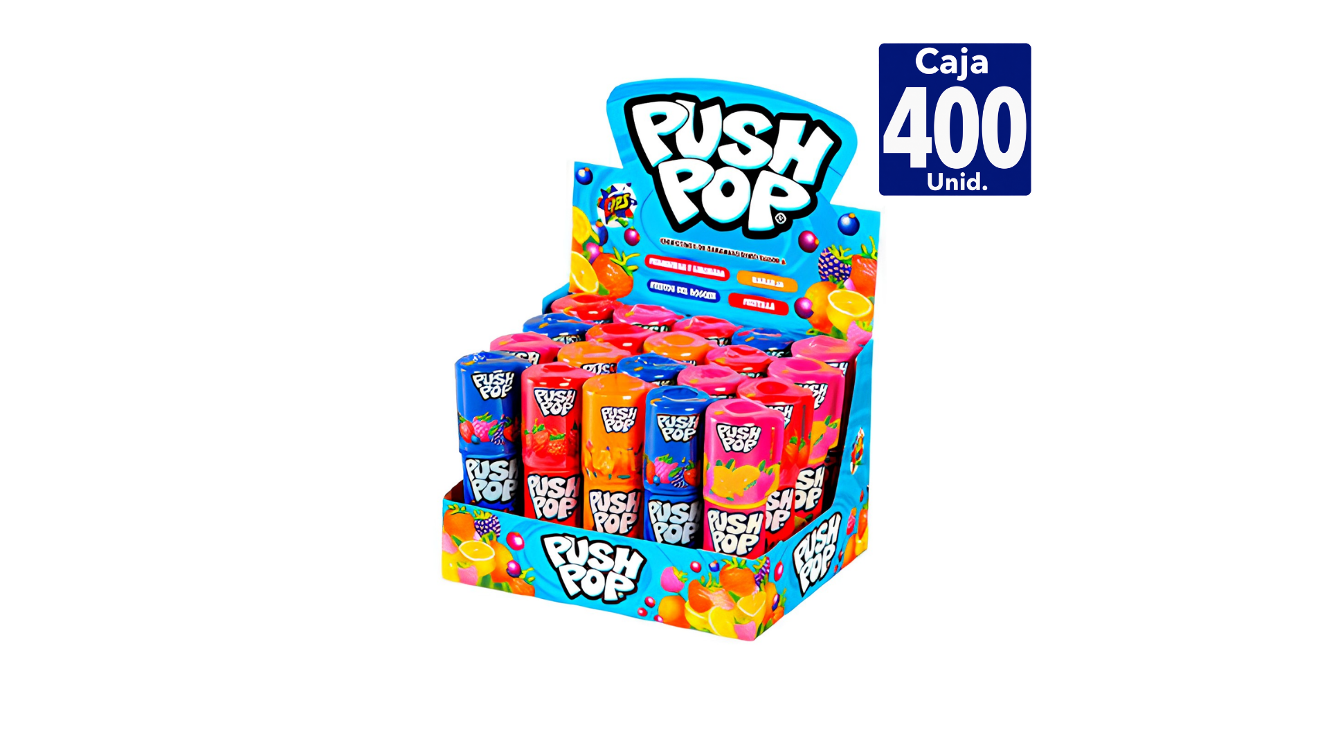 PUSH POP SAB. FRUTALES 1X20X14GRS.