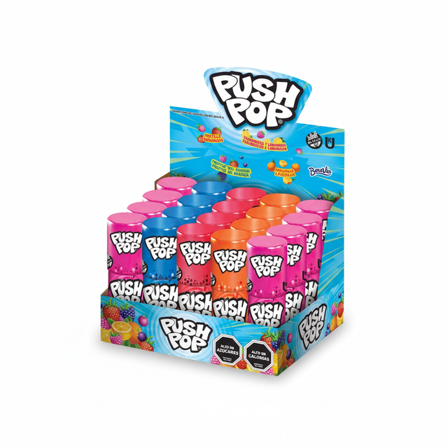 PUSH POP SAB. FRUTALES 1X20X14GRS.