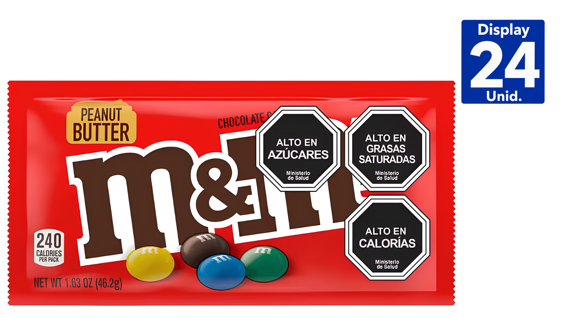 M&MS PEANUT BUTTER SINGLES DISPLAY CA