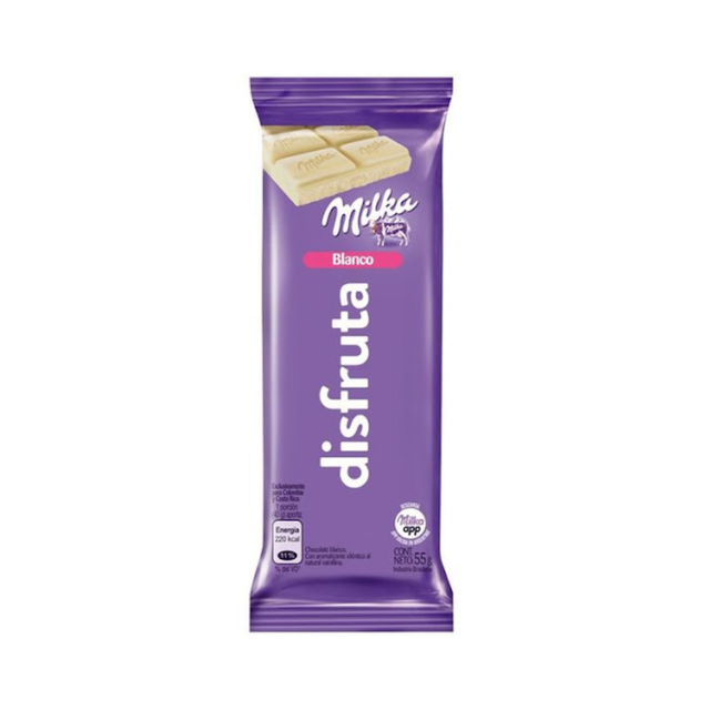 MILKA MENSAJES BLANCO 55GR