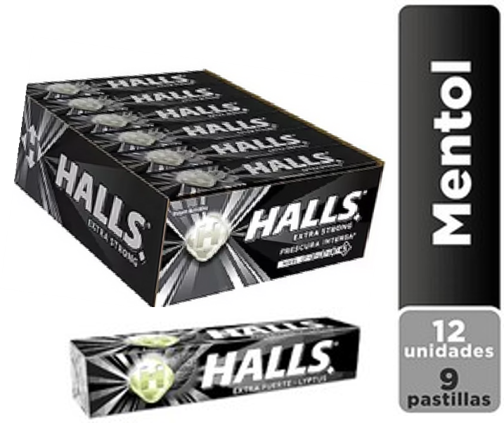 HALLS 9S EXTRASTRONG CL 30X12X24.75G