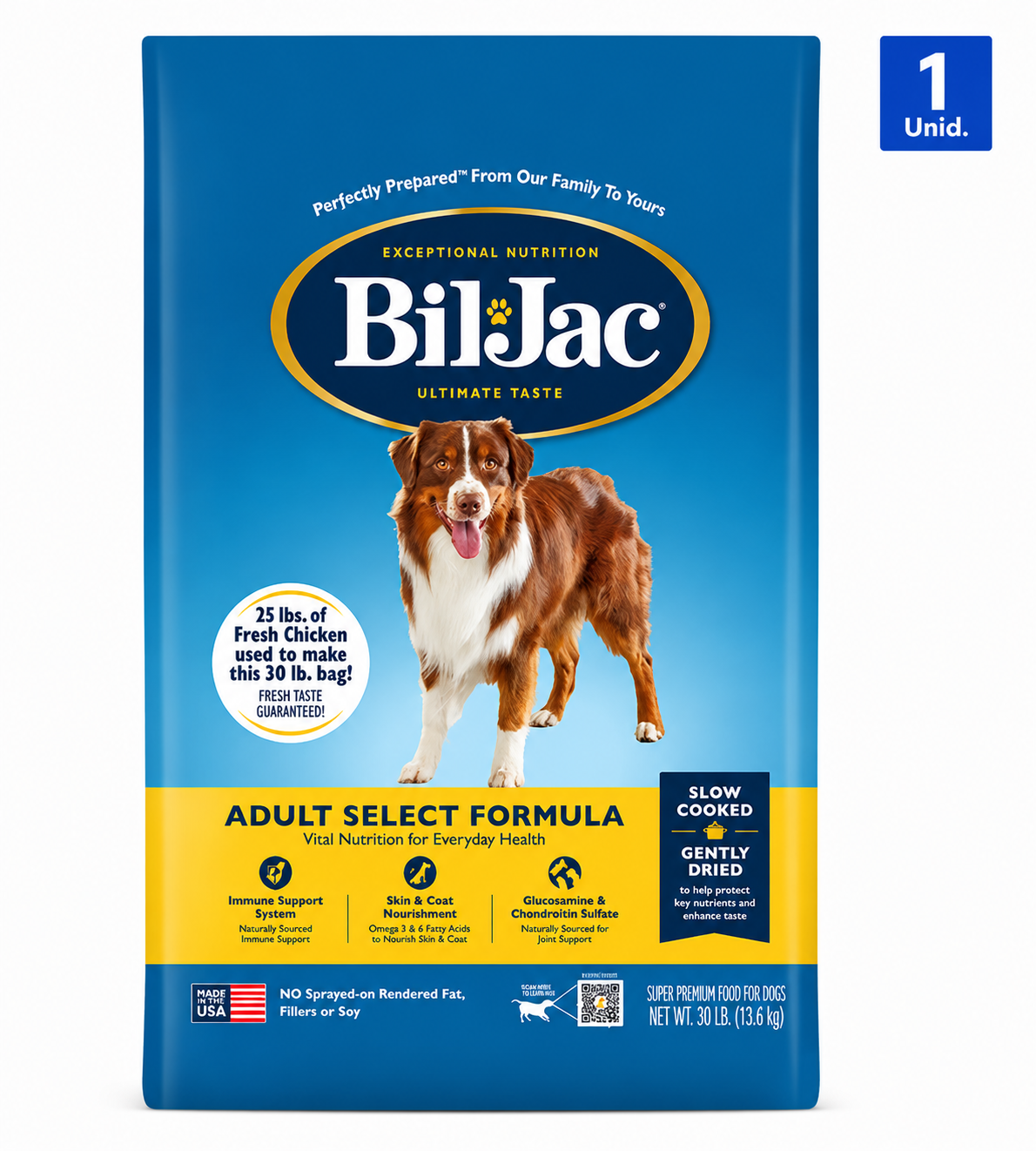 BIL-JAC ALIMENTO PREMIUM PERRO ADULTO SELECT 13,6KG