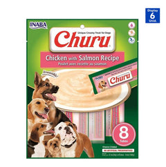 CHURU SNACK P/PERRO POLLO SALMON 160G