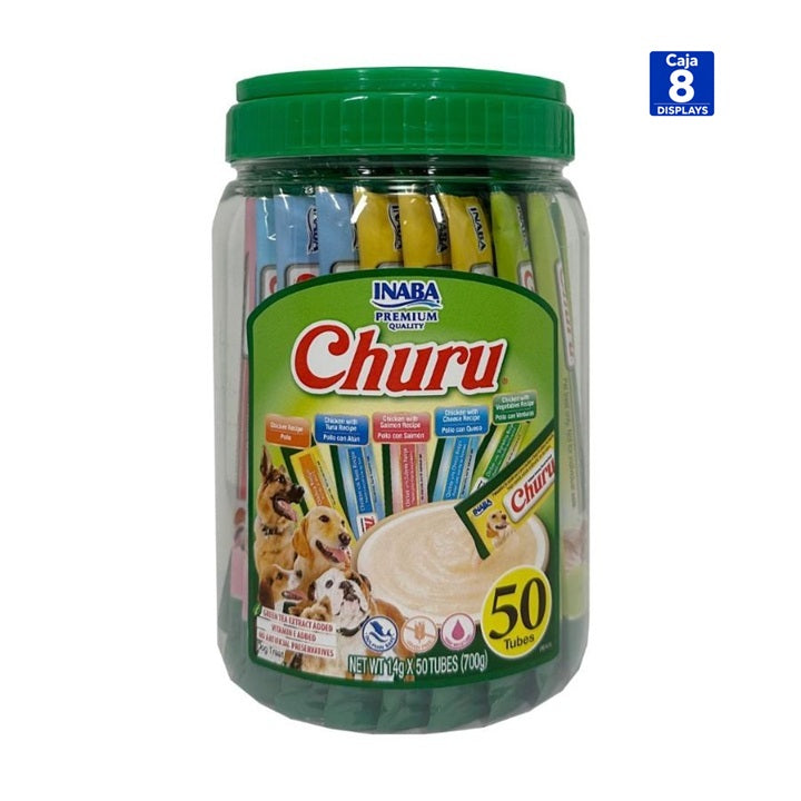 CHURU TARRO PERRO ATÚN Y POLLO VARIEDADES 50 TUBOS