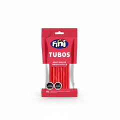 FINI TUBOS FRUTILLA DULCE 80G X 12