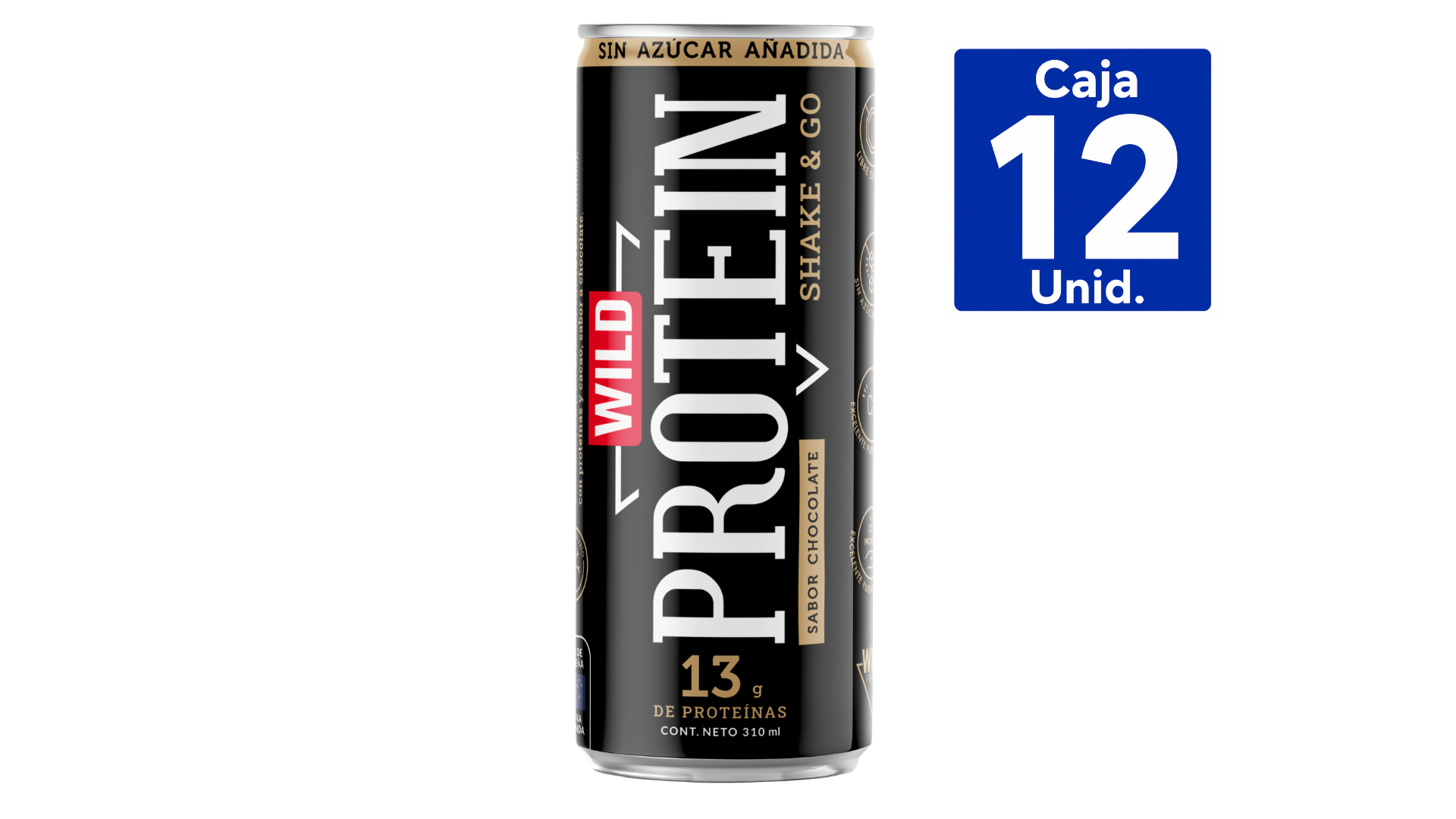 WILD PROTEIN SHAKE AND GO SABOR CHOCOLAT