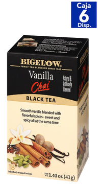 TÉ NEGRO CHAI VAINILLA BIGELOW 18 BOLSITAS