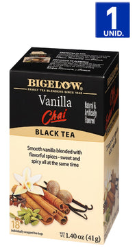 TÉ NEGRO CHAI VAINILLA BIGELOW 18 BOLSITAS