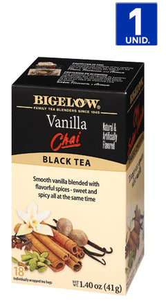TÉ NEGRO CHAI VAINILLA BIGELOW 18 BOLSITAS