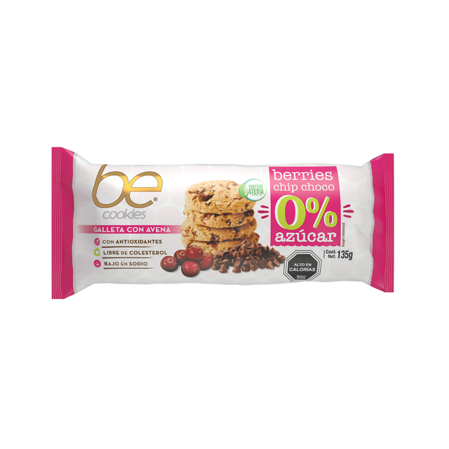 GALLETA AVENA BERRIES CHIP CHOC.135GR 0%