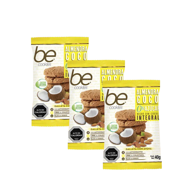 GALLETA SABOR ALMENDRA COCO 40 GR. PACK