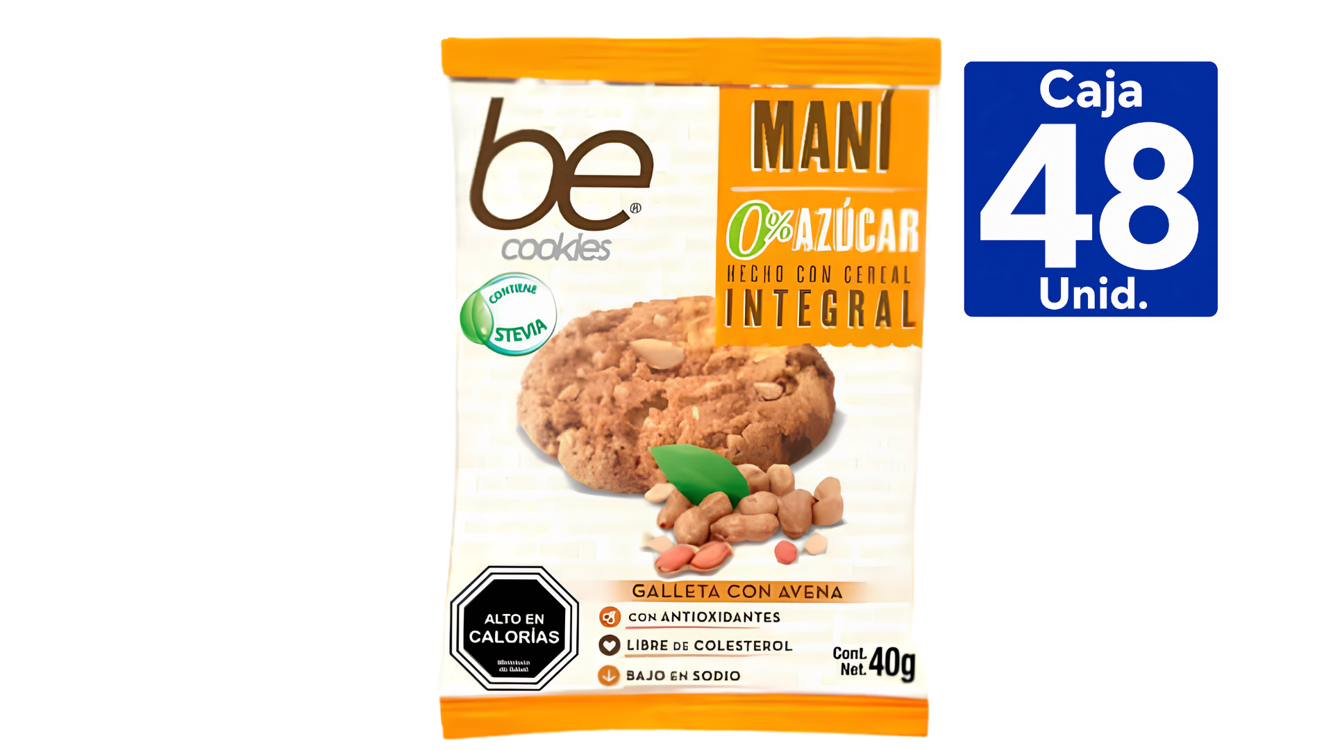 GALLETÓN 0% AZÚCAR SABOR MANI 40G