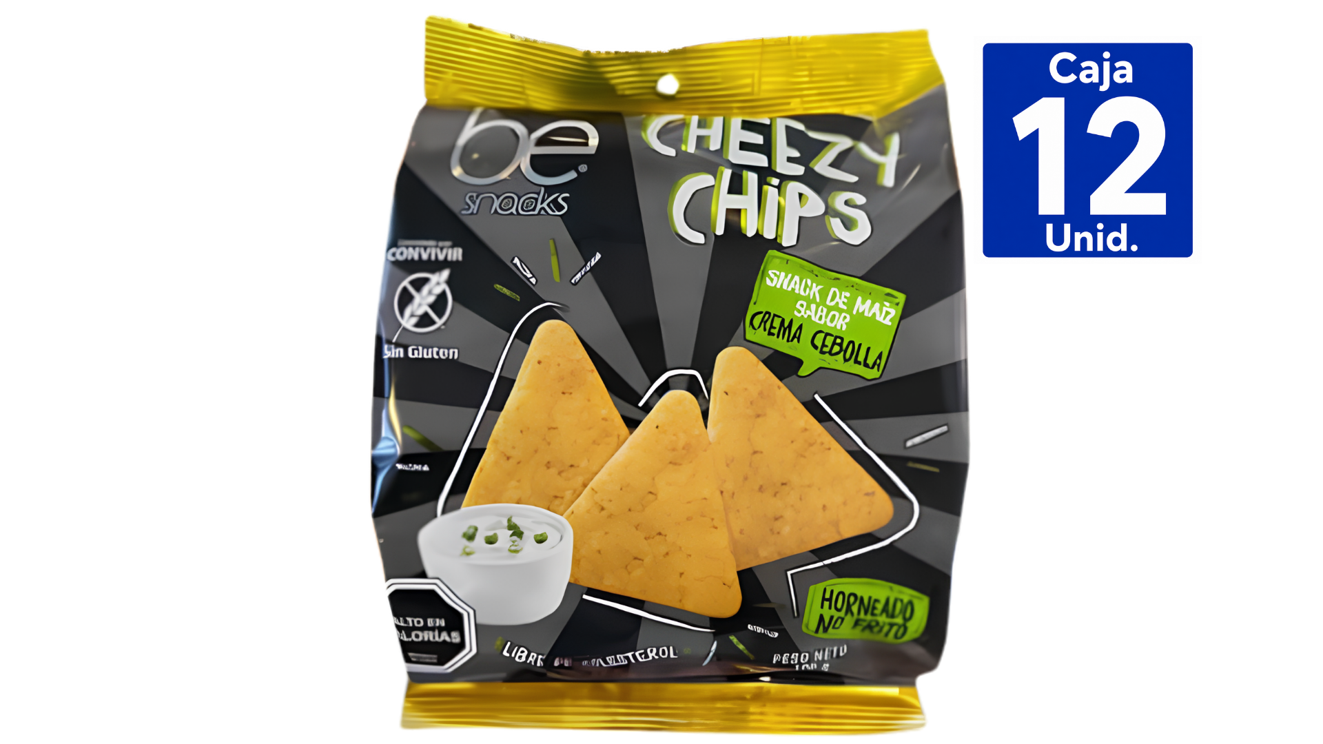 BE SNACK DE MAÍZ CHEEZY CHIPS 100GR