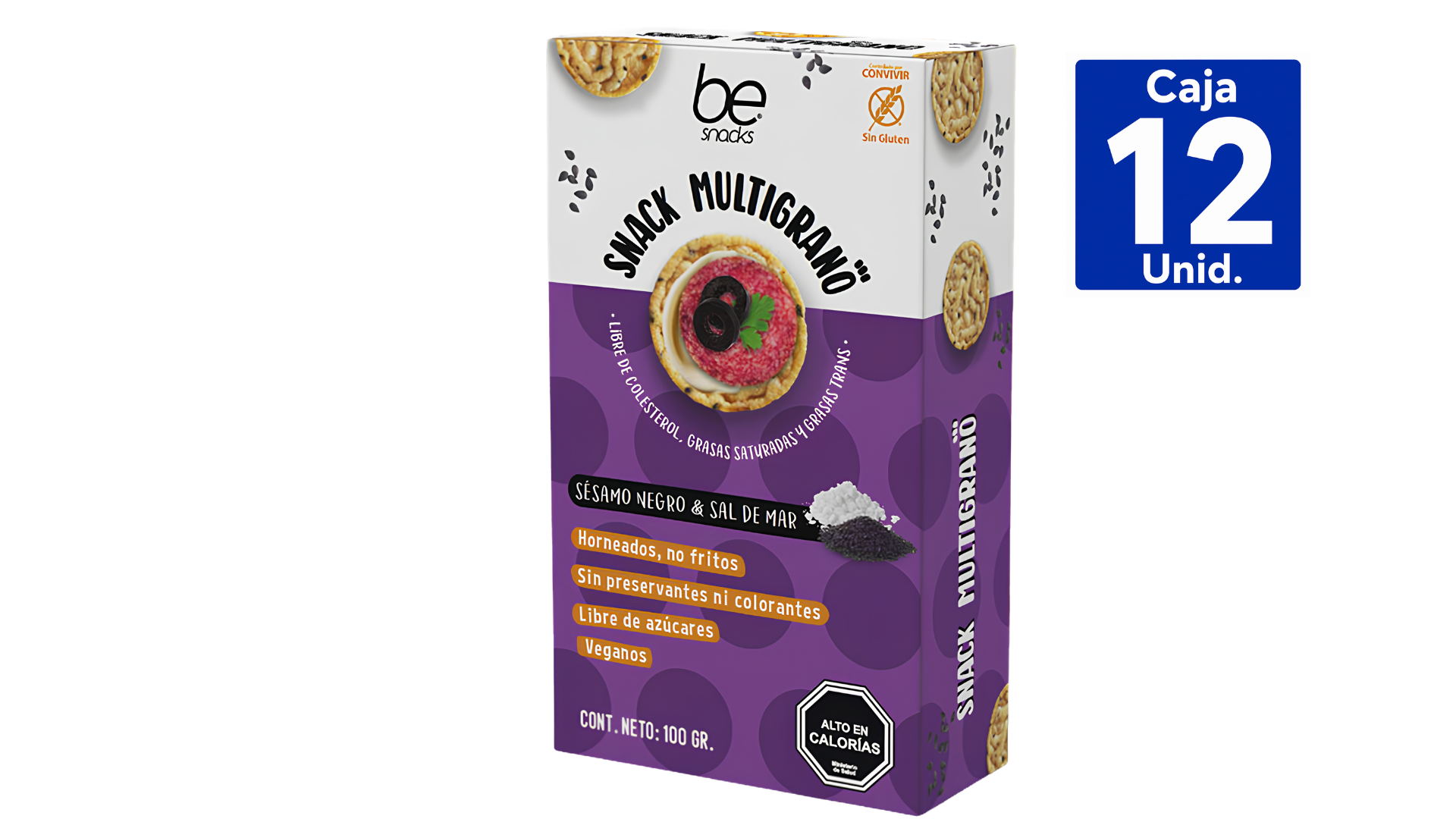 GALLETA MULTI SÉSAMO NEGRO & SAL DE MAR 100G