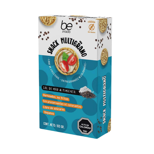 BE SNACK MULTIGRANO SAL DE MAR & PIMIENT