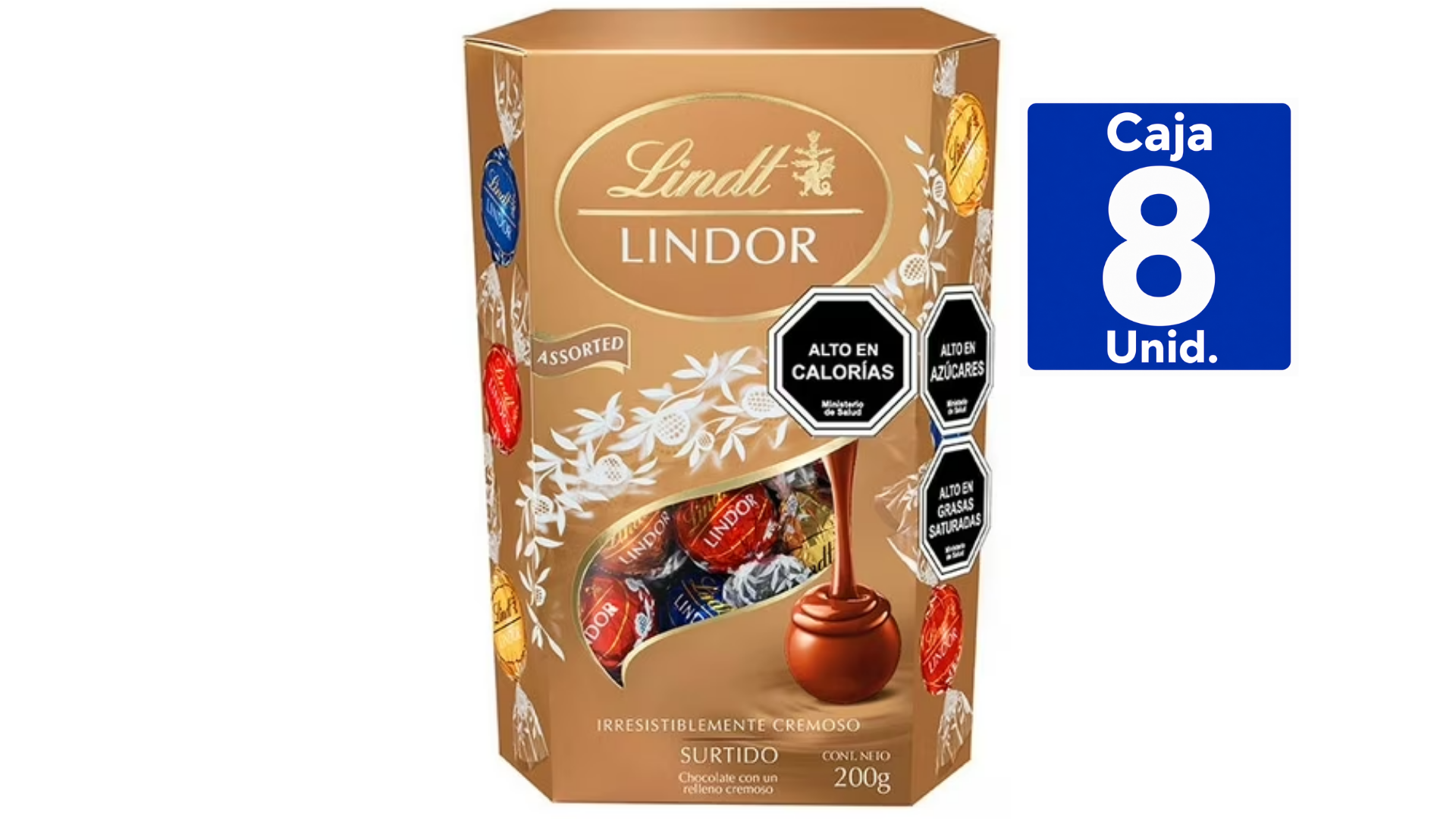 BOMBONES LINDT LINDOR CORNET SURTIDO 200GR