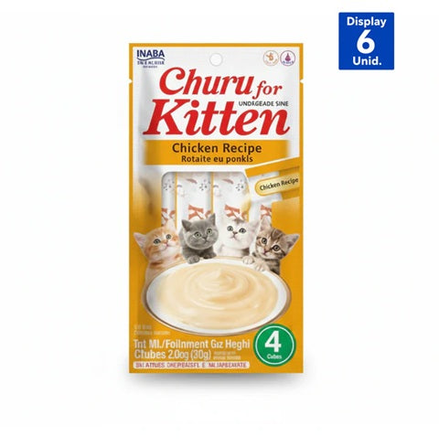 CHURU KITTEN SNACK P/ GATITO POLLO 56G