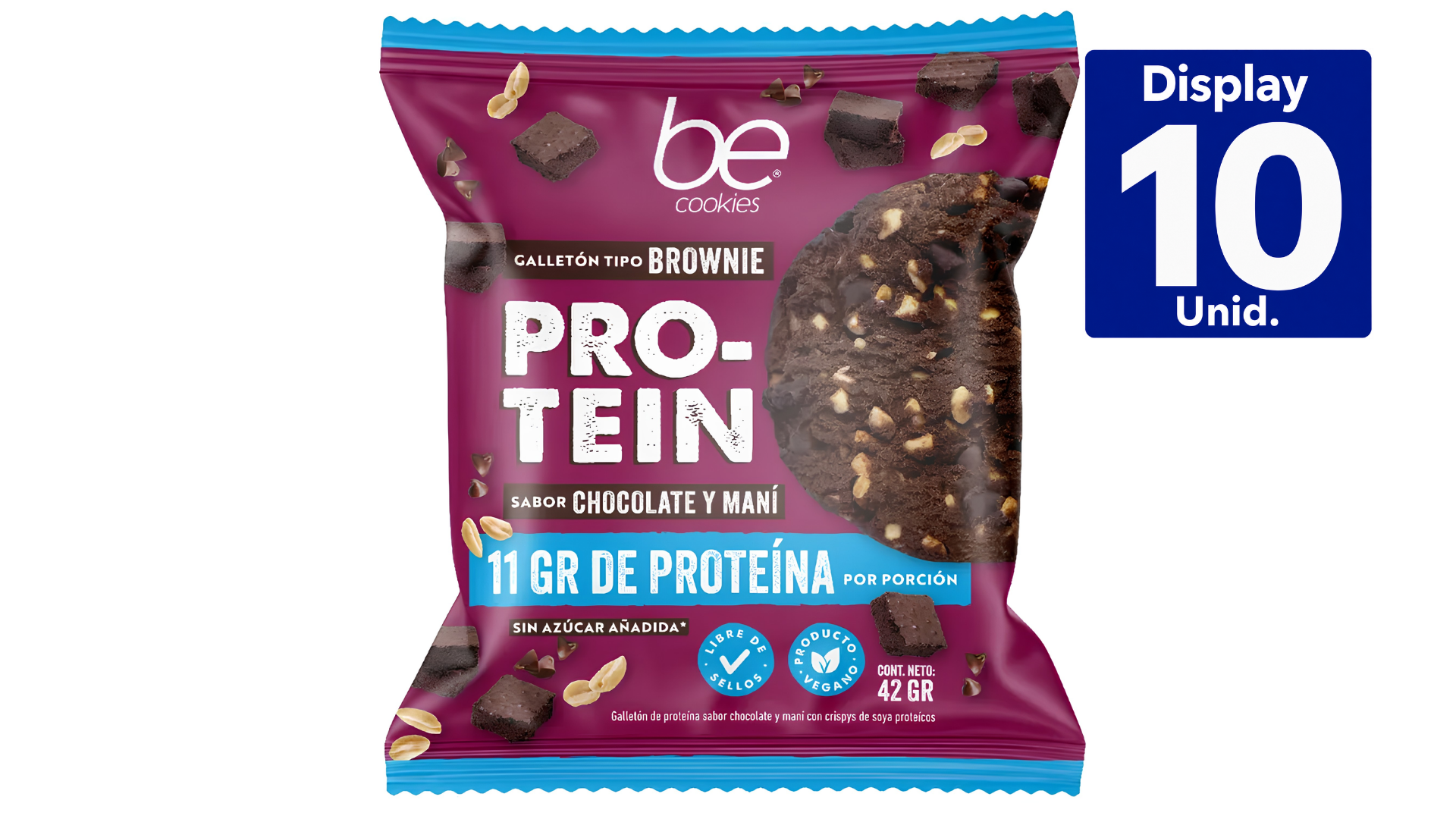 GALLETON BE COOKIES PROTEIN DISP.10 UNDS