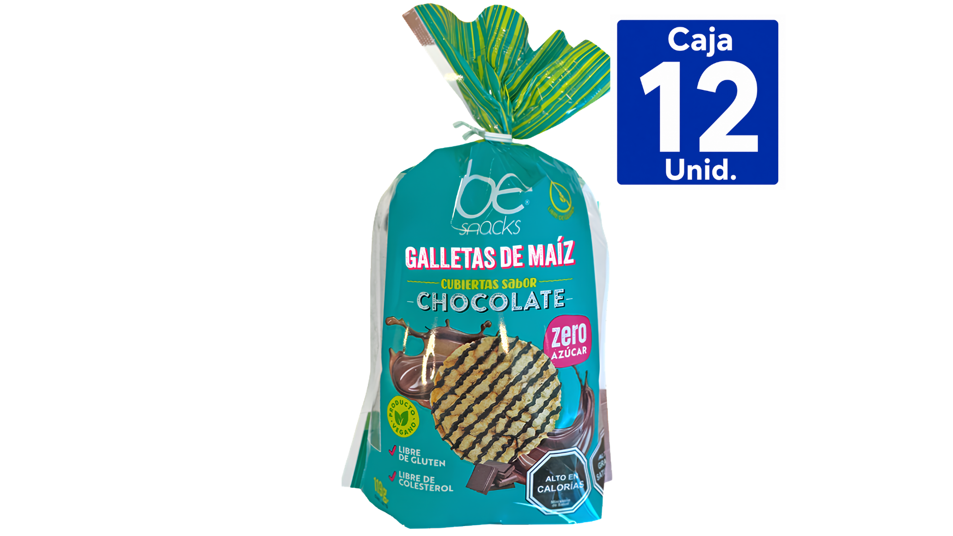 GALLETA DE MAÍZ CON CHOCOLATE 0% AZÚCAR 110G