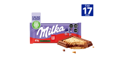 TABLETA MILKA CHOCOLATE CON GALLETA Y CARAMELO 87GR