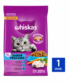 WHISKAS 1+ AÑOS PESCADO 20KG